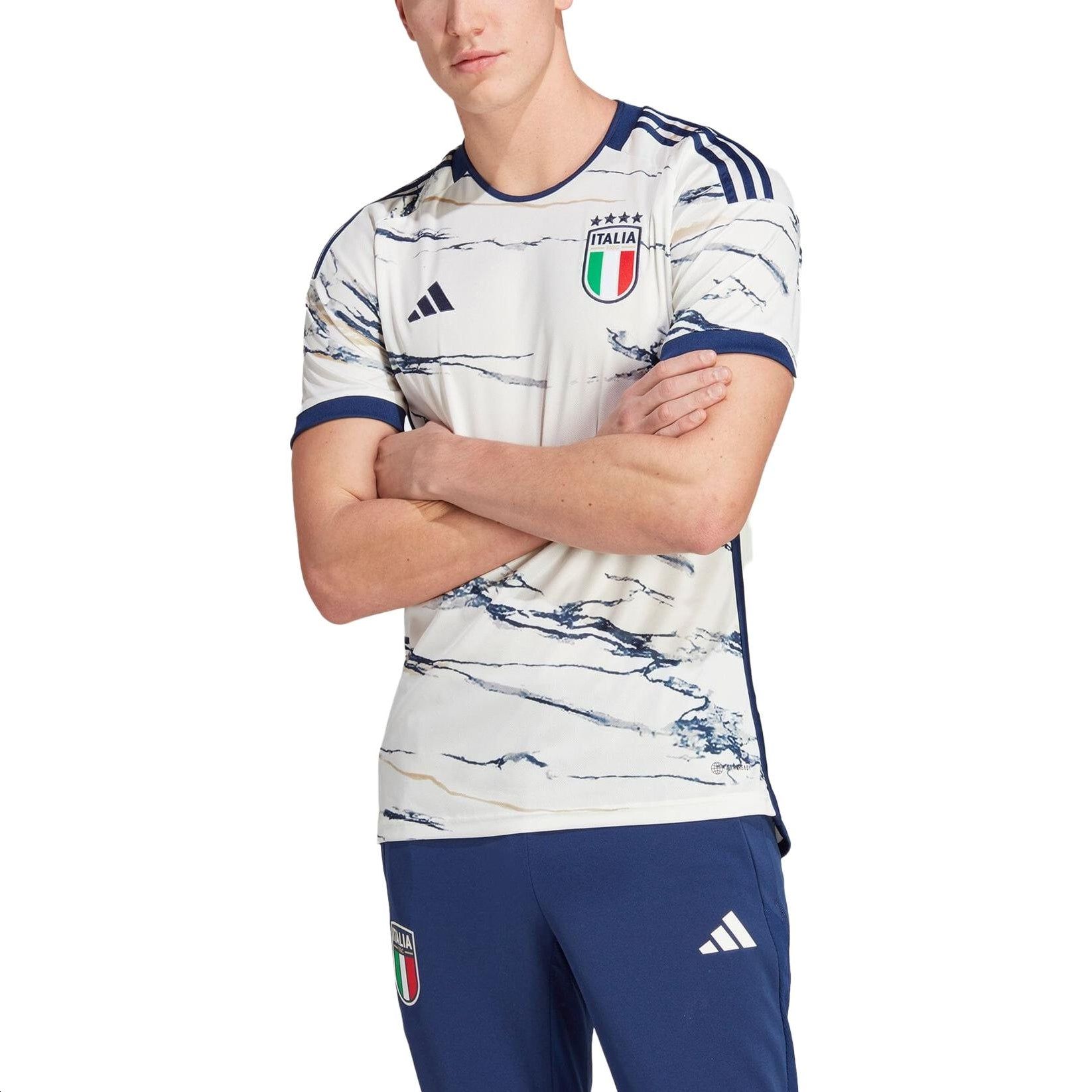 adidas Italy 23 Away Jersey 'Off White' HS9896 sold by KicksCrew product image thumbnail 3