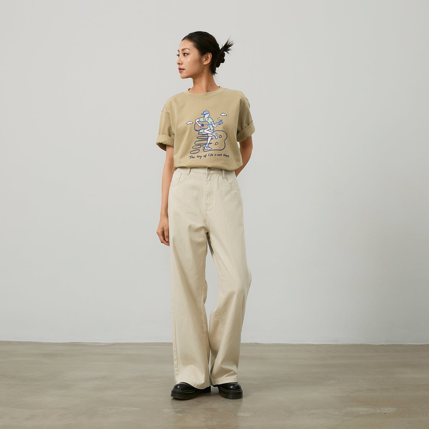 New Balance x PK Guitar Graphic T-Shirt 'Light Brown' NEE26021-LB sold by KicksCrew product image thumbnail 5