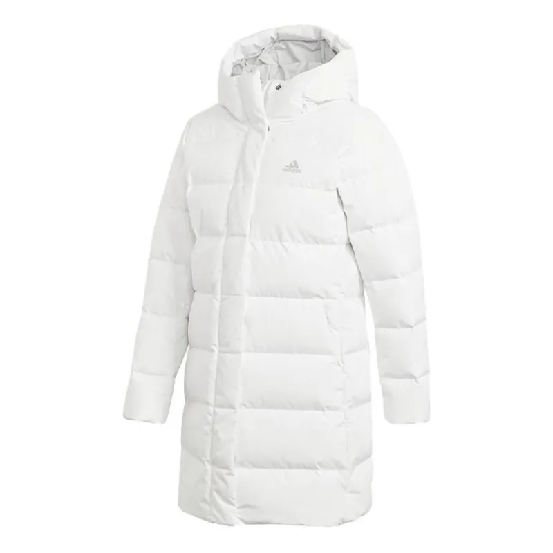 (WMNS) adidas Outdoor MID Down Coat 'White' GE9992 sold by KicksCrew