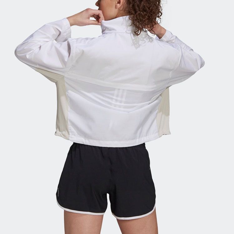 (WMNS) Adidas Primeblue Adapt Running Jacket 'White' GP6485 sold by KicksCrew product image thumbnail 3