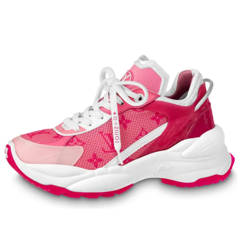 (WMNS) LOUIS VUITTON Run 55 Sneakers 'Hot Pink Monogram' 1AB3C8 sold by KicksCrew
