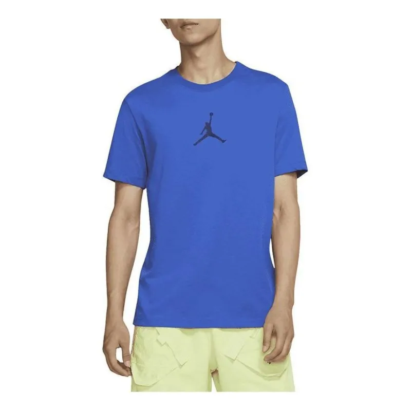 Air Jordan Jumpman Logo T-shirt 'Blue' CW5191-480 sold by KicksCrew