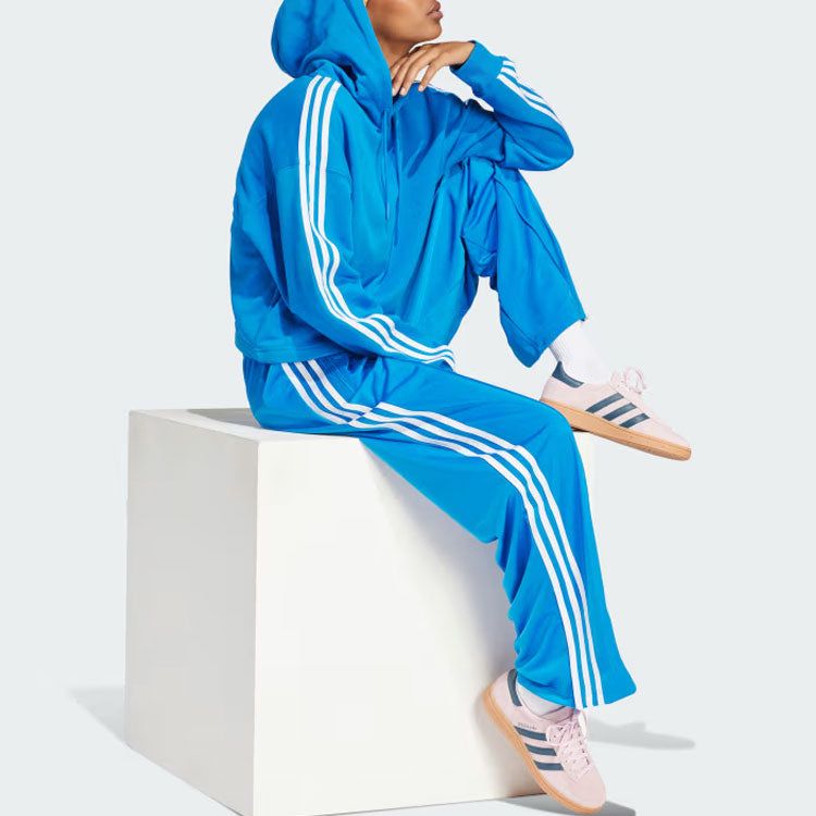 (WMNS) adidas originals Adicolor Firebird Loose Tracksuit Bottoms 'Blue Bird' IP0633 sold by KicksCrew product image thumbnail 4