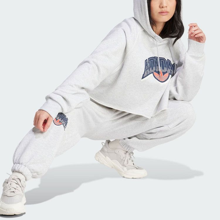 (WMNS) adidas Originals Cropped Hoodie 'White' IS2319 sold by KicksCrew product image thumbnail 4