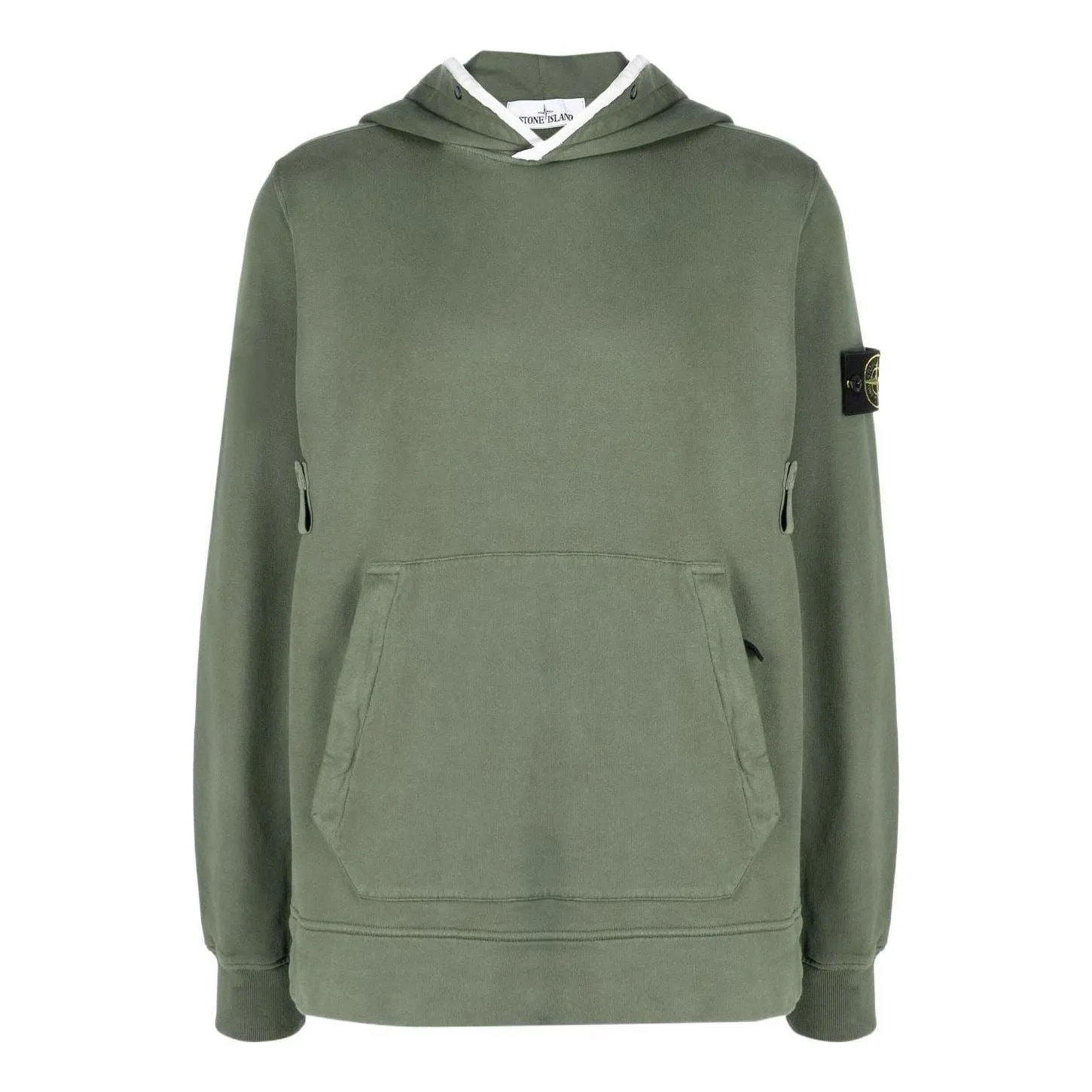 STONE ISLAND Hoodie 'Pearl Grey' 751560620-V0061 sold by KicksCrew