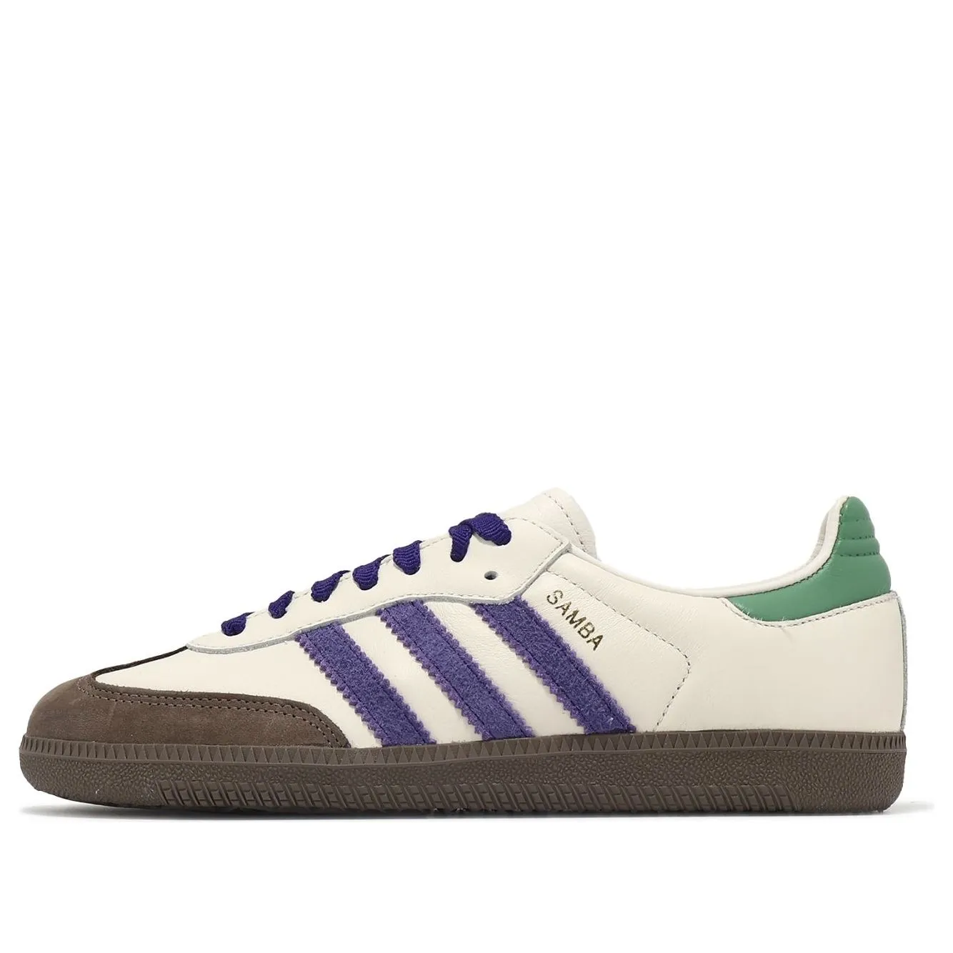 (WMNS) adidas Samba OG 'White Purple Green' ID8349 sold by KicksCrew