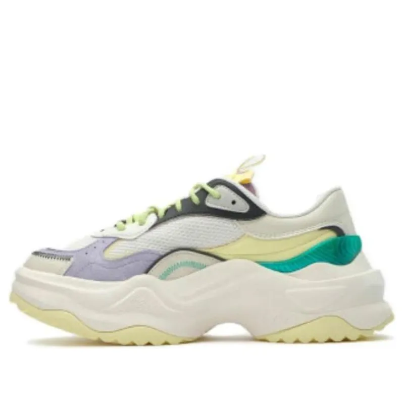 (WMNS) FILA FUSION Bianco II Sneakers 'White Lilac Green' T12W331301FSP sold by KicksCrew