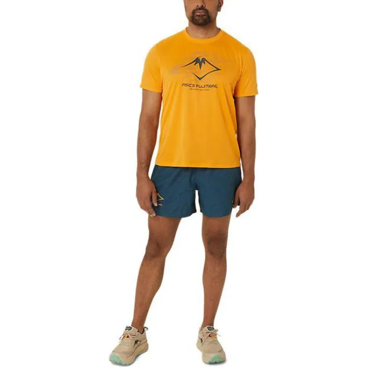 ASICS Fujitrail Logo T-shirt 'Yellow' 2011C981-800 sold by KicksCrew product image thumbnail 4