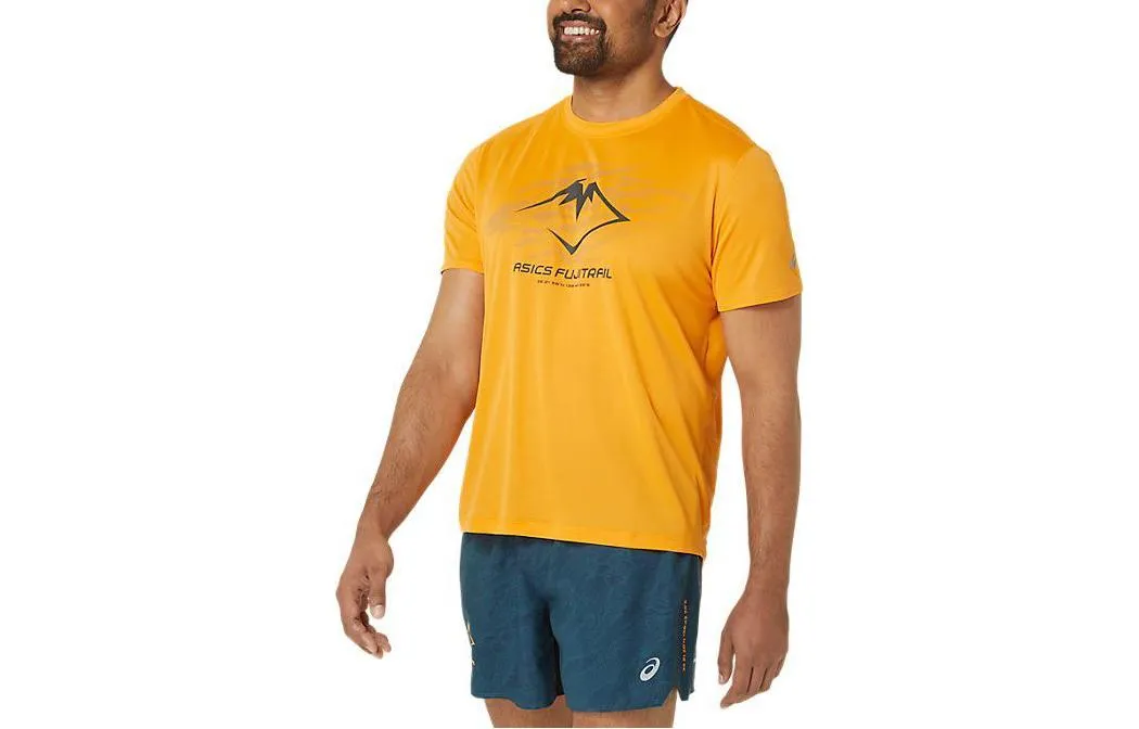 ASICS Fujitrail Logo T-shirt 'Yellow' 2011C981-800 sold by KicksCrew product image thumbnail 3