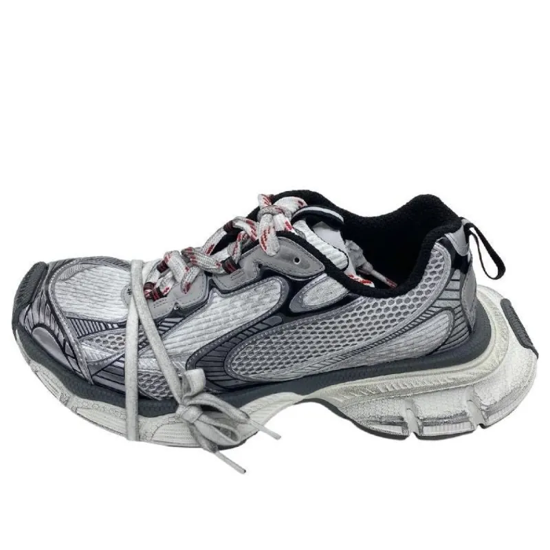 Balenciaga 3XL Sneakers ' Grey, White and Red Mesh and Polyurethane' 734734W3XL51219 sold by KicksCrew