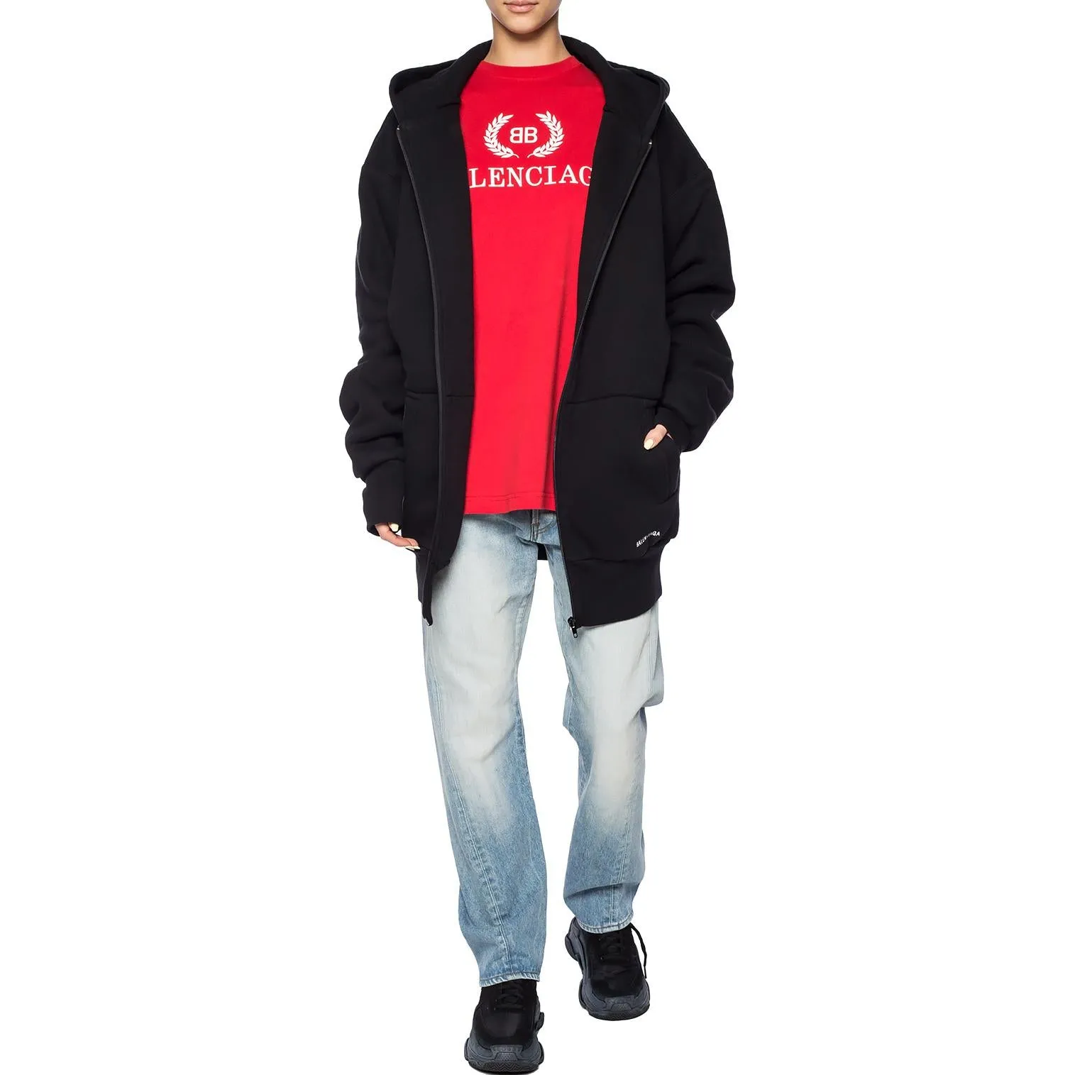 Balenciaga BB T-Shirt 'Red White' 544271TCV256400 sold by KicksCrew product image thumbnail 2