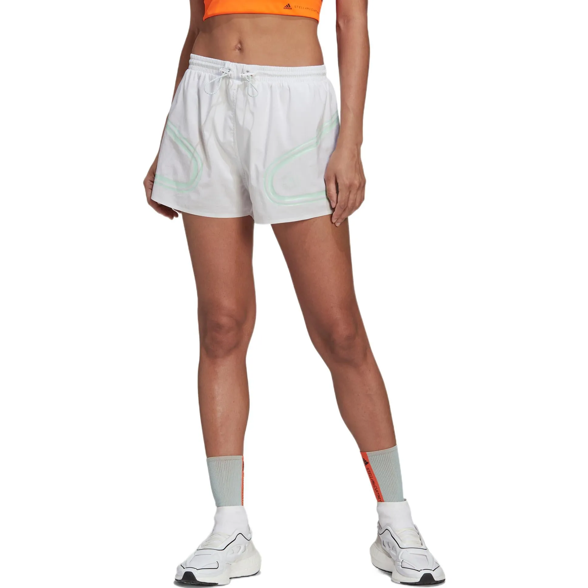 (WMNS) adidas by Stella McCartney TruePace Running Shorts 'White Teal' HD9119 sold by KicksCrew product image thumbnail 2