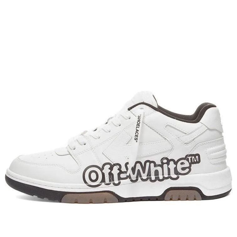 Off-White Out Of Office Low-Top For Walking Sneaker 'White Black' OMIA189S22LEA0040110 sold by KicksCrew