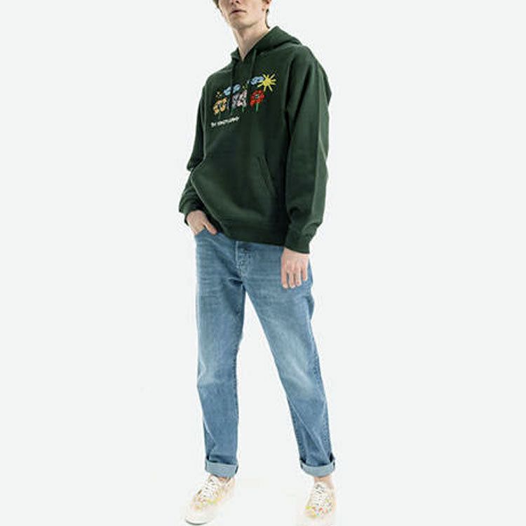 Vans x Sandy Liang Fleece Pullover Hoodie 'Green' VN0A7SDUYRB sold by KicksCrew product image thumbnail 5