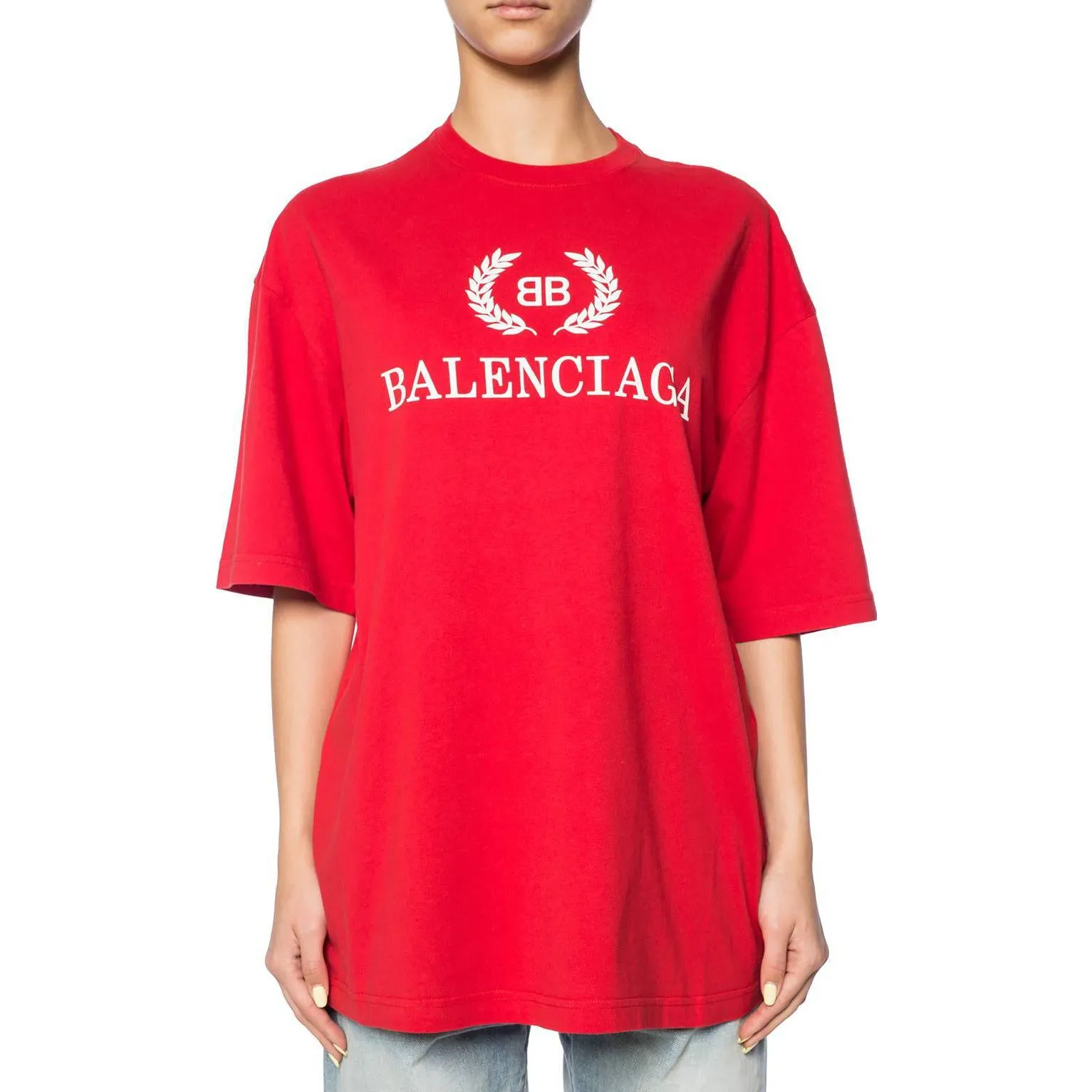 Balenciaga BB T-Shirt 'Red White' 544271TCV256400 sold by KicksCrew product image thumbnail 3