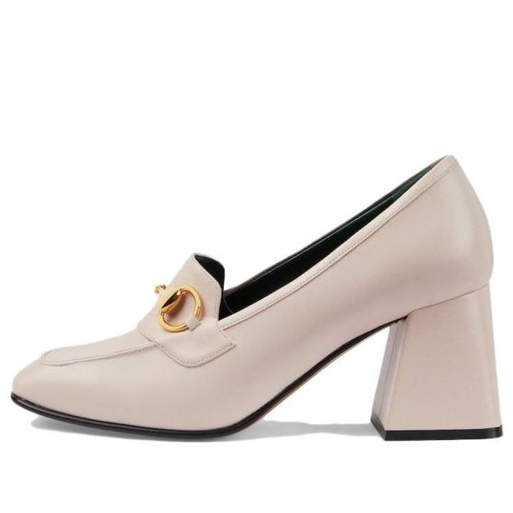 (WMNS) GUCCI Web Accent Leather Pumps 'Pink' 757934-AACE8-5912 sold by KicksCrew
