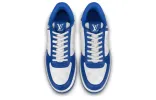 LOUIS VUITTON Rivoli Sneakers 'White Plaid with Blue Side Logo' 1ABFEX sold by KicksCrew