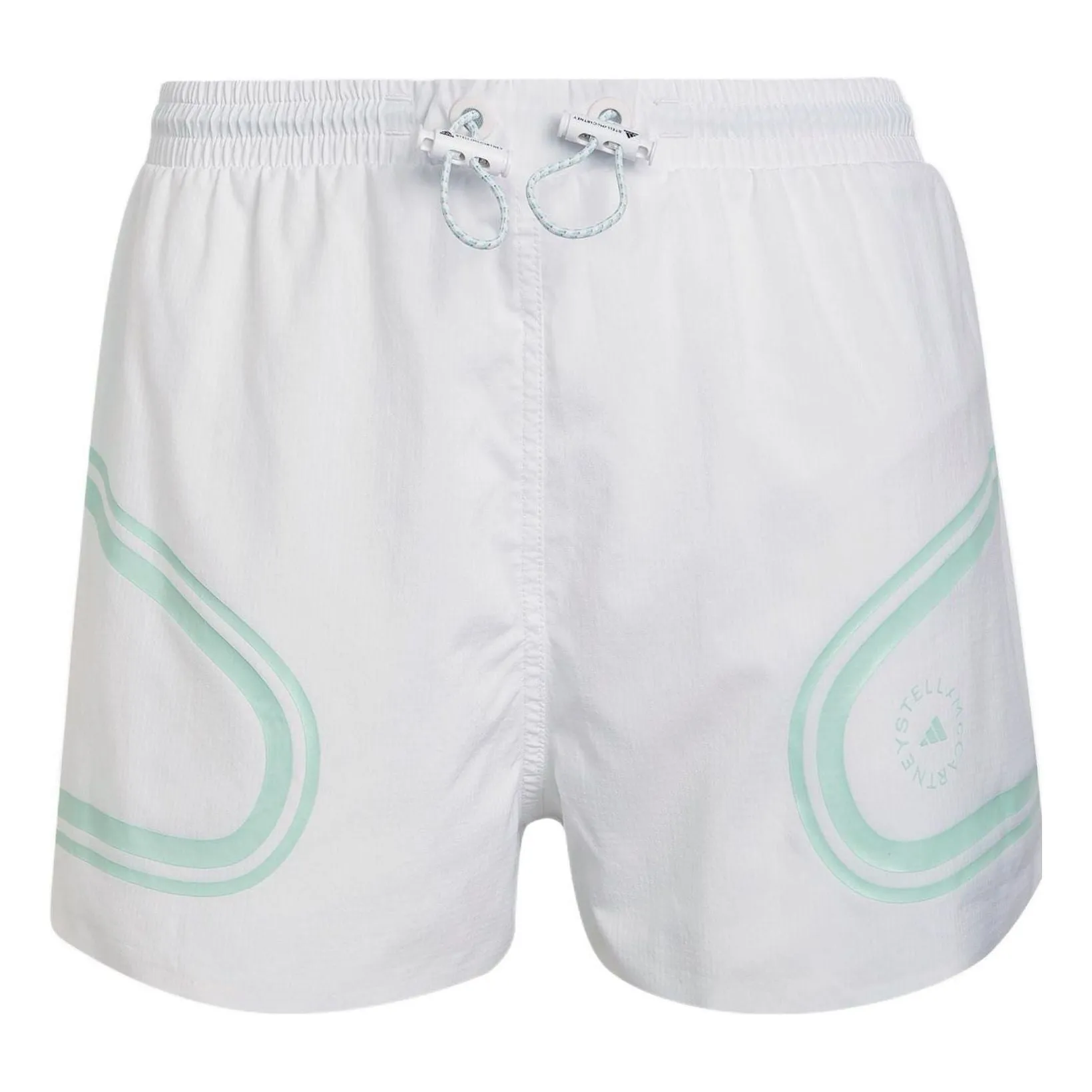(WMNS) adidas by Stella McCartney TruePace Running Shorts 'White Teal' HD9119 sold by KicksCrew