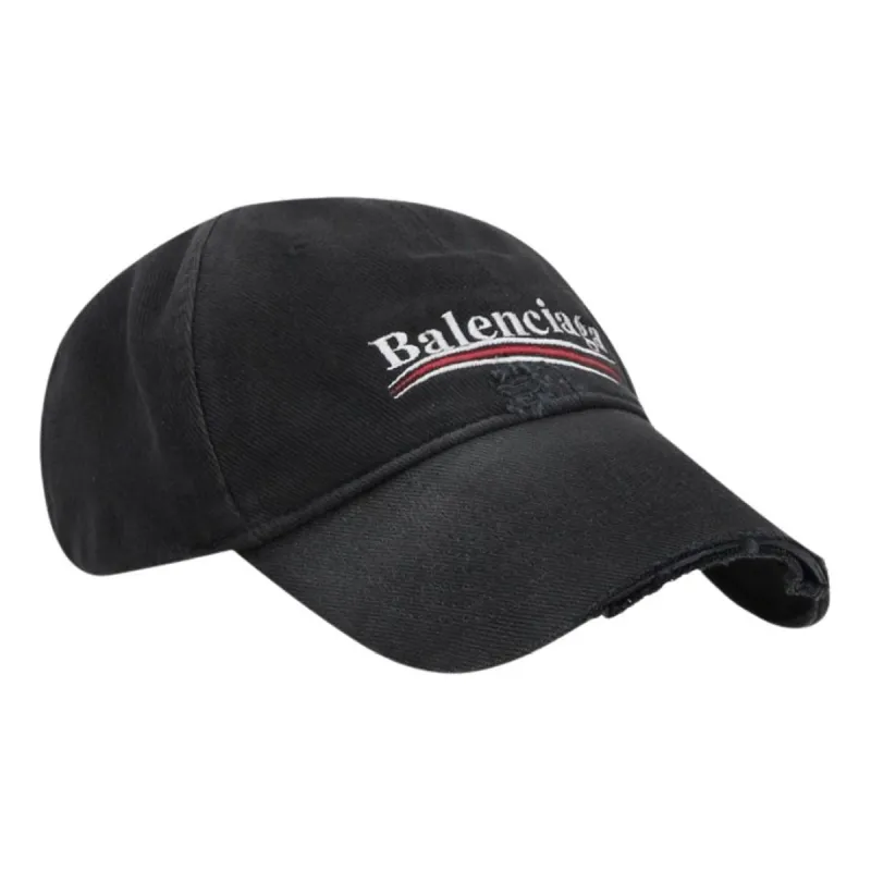 Balenciaga Political Campaign Destroyed Cap 'Black' 673320410B21077 sold by KicksCrew