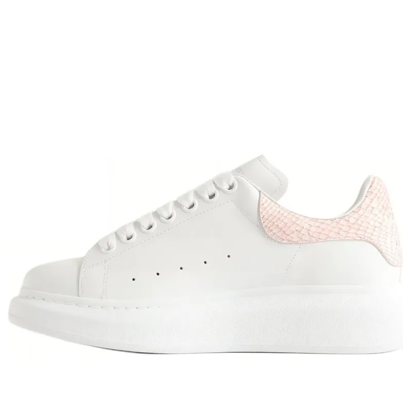 Alexander McQueen Oversized Sneakers 'White with Pink Python Spoiler' 718139WIEEK8761 sold by KicksCrew