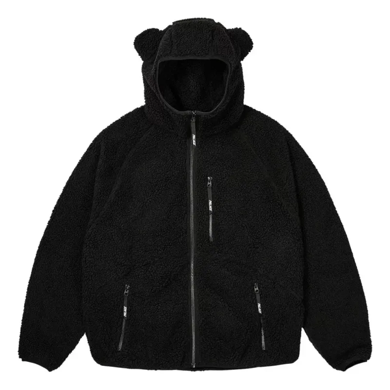 Palace Teddy Fleece Jacket 'Black' P26JK026 sold by KicksCrew
