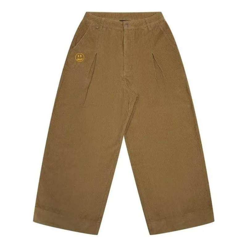 Drew House Corduroy Ultra Wide Pleated Pant 'Brown' DR-FW22-110 sold by KicksCrew