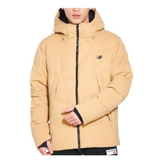 New Balance Windproof Hooded Down Jacket 'Khaki' NCNP846071-BEI sold by KicksCrew