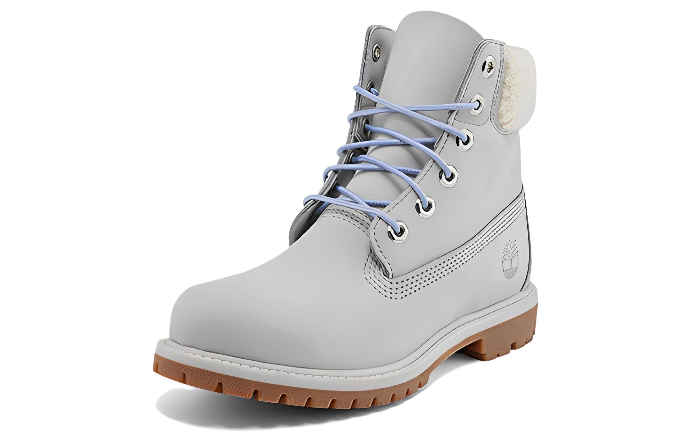(WMNS) Timberland Premium 6 Inch Waterproof Boot 'Light Grey Nubuck' A2JR1 sold by KicksCrew product image thumbnail 3