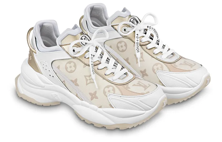 (WMNS) LOUIS VUITTON Run 55 Sneakers 'Beige Monogram White' 1ABHR3 sold by KicksCrew product image thumbnail 2