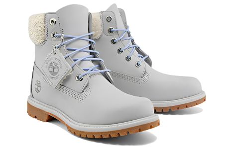 (WMNS) Timberland Premium 6 Inch Waterproof Boot 'Light Grey Nubuck' A2JR1 sold by KicksCrew