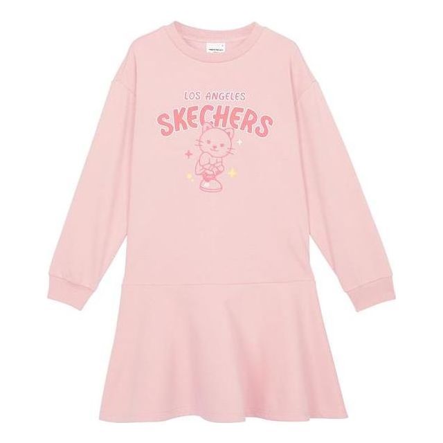 (GS) Skechers Hilarious Monster Series Letter Cartoon Printed Dress 'Pink Purple' L122G016 sold by KicksCrew