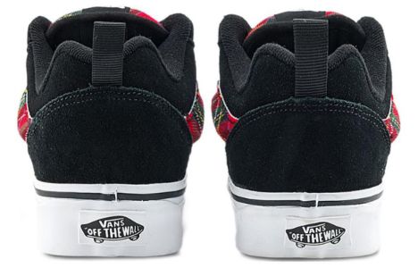 VANS Knu Skool Shoes 'Black Red' VN0009QC3M5 sold by KicksCrew