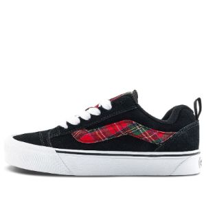 VANS Knu Skool Shoes 'Black Red' VN0009QC3M5 sold by KicksCrew