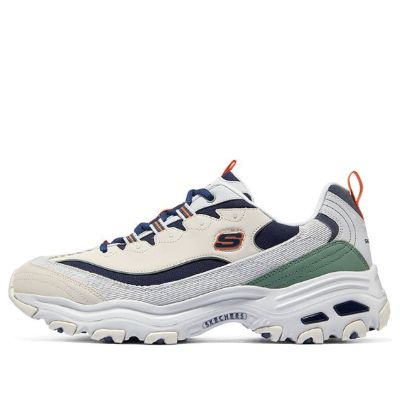 Skechers DLites 1.0 Chunky Shoes 'Beige Navy' 894265-GYNV sold by KicksCrew