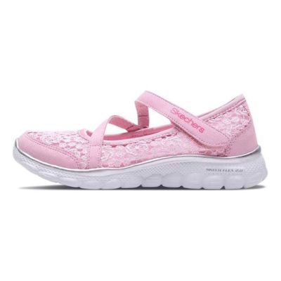 (GS) Skechers Flex 2.0 'Pink Silver' 85219L-PKSL sold by KicksCrew