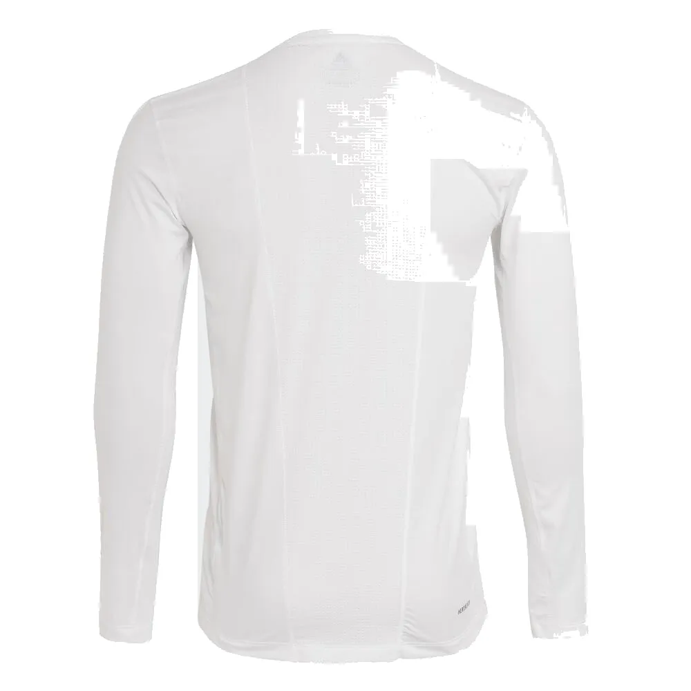 adidas Tech Fitted Long Sleeve T-Shirt 'White Black' GL9893 sold by KicksCrew product image thumbnail 2