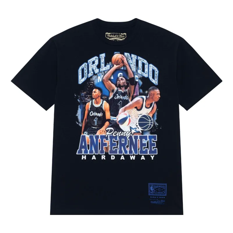 Mitchell & Ness x NBA Orlando Magic Bling Concert Player T-Shirt ' Penny Hardaway' SS23JYCHR-03-BLACK sold by KicksCrew