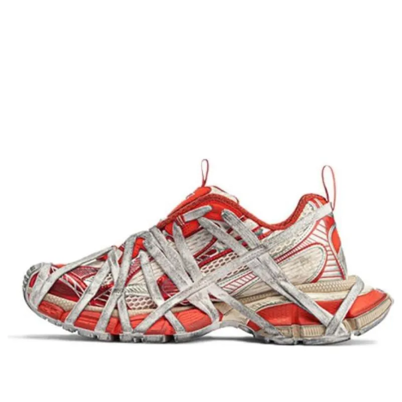 Balenciaga 3XL Extreme Lace Sneakers 'Orange Beige Mesh and Polyurethane' 778698W3XLL7597 sold by KicksCrew