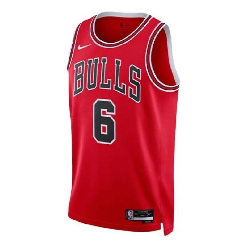 Nike x NBA DRI-FIT Chicago Bulls Alex Caruso Jerseys 'Red' DN2000-661 sold by KicksCrew