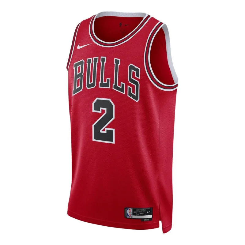Nike x NBA DRI-FIT Chicago Bulls Lonzo Ball Jerseys 'Red' DN2000-660 sold by KicksCrew