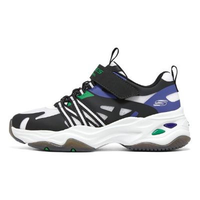 (GS) Skechers DLITES 'Black Blue White' 405236L-BKMT sold by KicksCrew