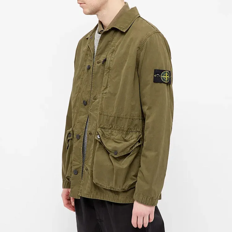STONE ISLAND Vintage Canvas 3 Pocket Jacket 'Olive Green' 7415439WN-V0158 sold by KicksCrew product image thumbnail 3