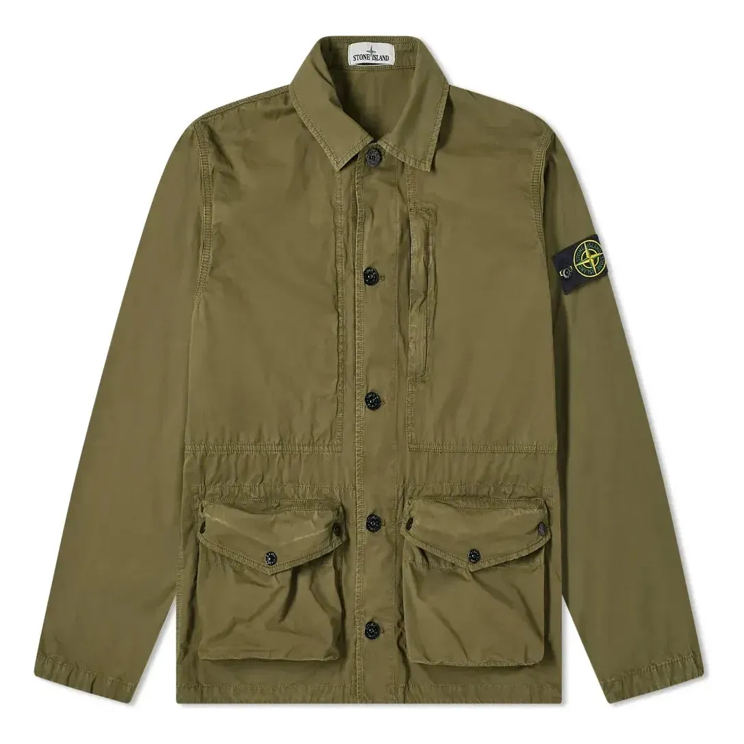 STONE ISLAND Vintage Canvas 3 Pocket Jacket 'Olive Green' 7415439WN-V0158 sold by KicksCrew