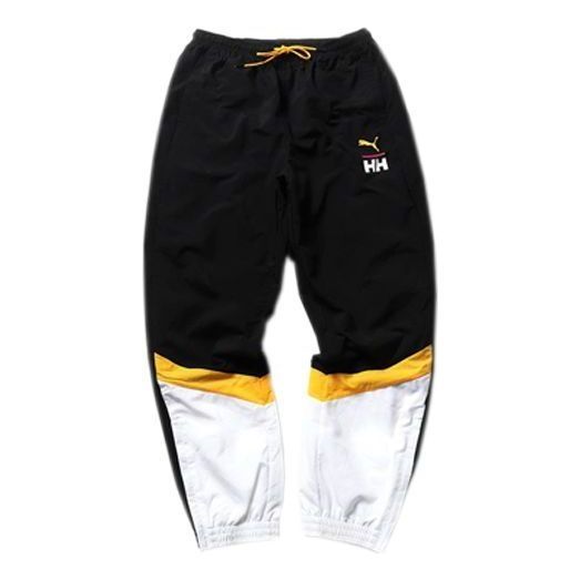 Puma x Helly Hansen Tailored For Sport Mens Track Pants 'Black White Yellow' 597145-89 sold by KicksCrew