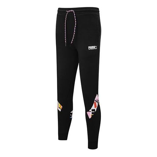 Puma Tracksuit Pants 'Black White' 531332-01 sold by KicksCrew
