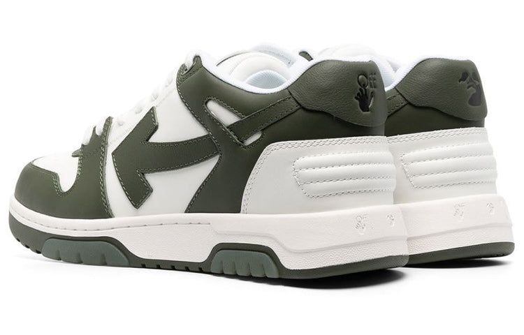 Off-White Out Of Office Low-Top Sneaker 'Olive Green White' OMIA189S23LEA0015901 sold by KicksCrew product image thumbnail 4