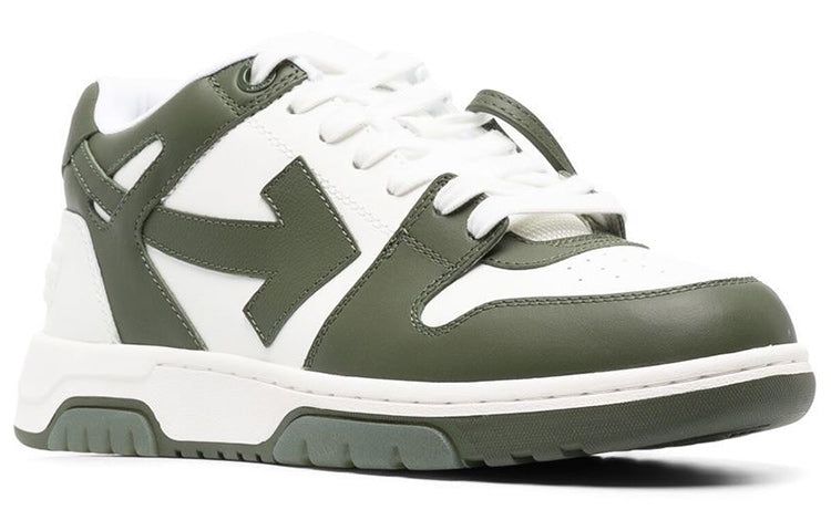 Off-White Out Of Office Low-Top Sneaker 'Olive Green White' OMIA189S23LEA0015901 sold by KicksCrew product image thumbnail 2