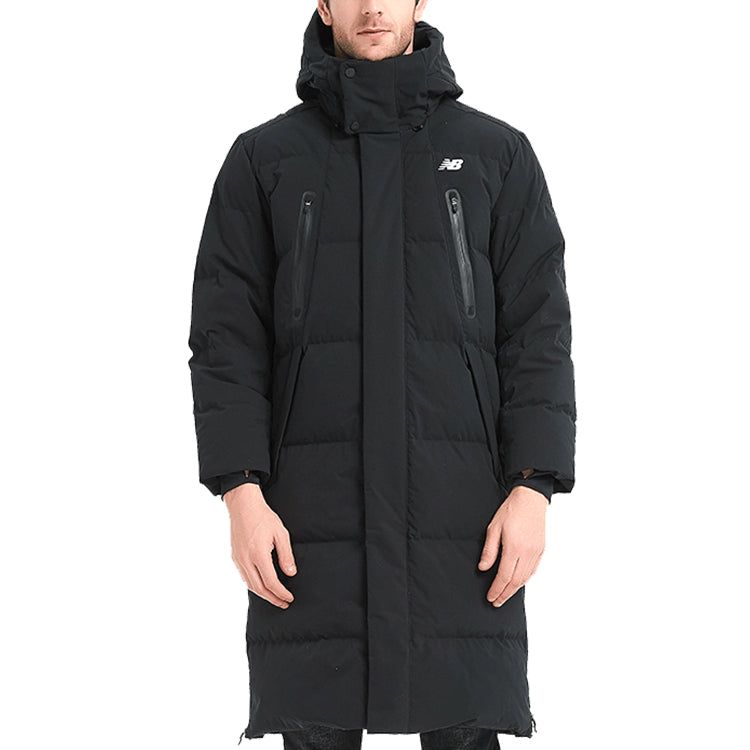New Balance Nylon Street Style Plain Long Down Jacket 'Black' NP846061-BK sold by KicksCrew product image thumbnail 3