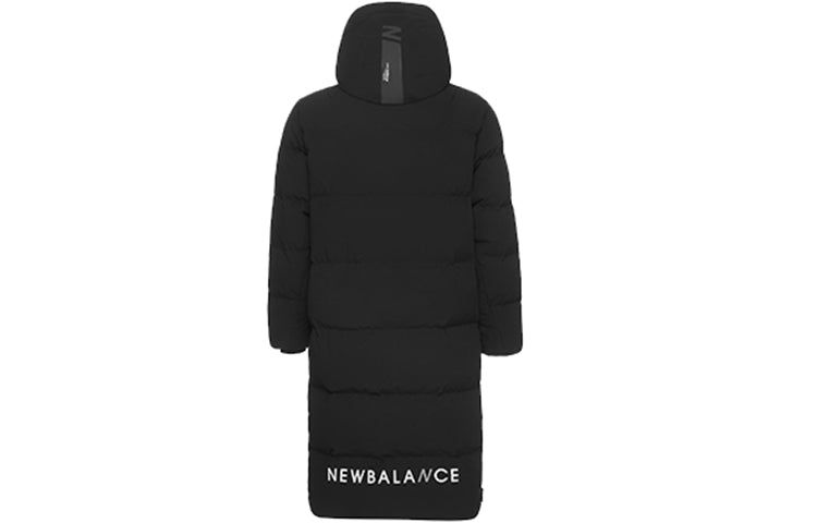 New Balance Nylon Street Style Plain Long Down Jacket 'Black' NP846061-BK sold by KicksCrew product image thumbnail 2