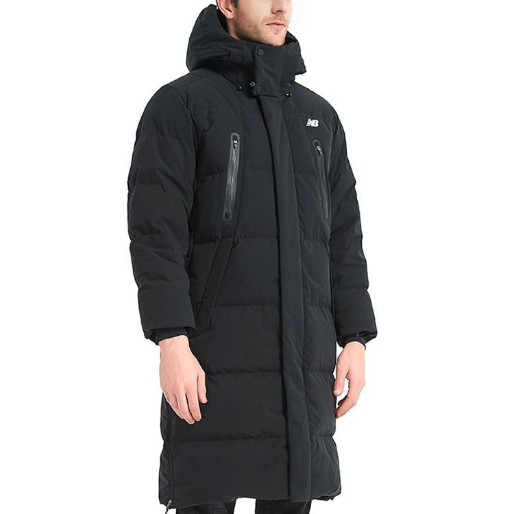 New Balance Nylon Street Style Plain Long Down Jacket 'Black' NP846061-BK sold by KicksCrew product image thumbnail 5